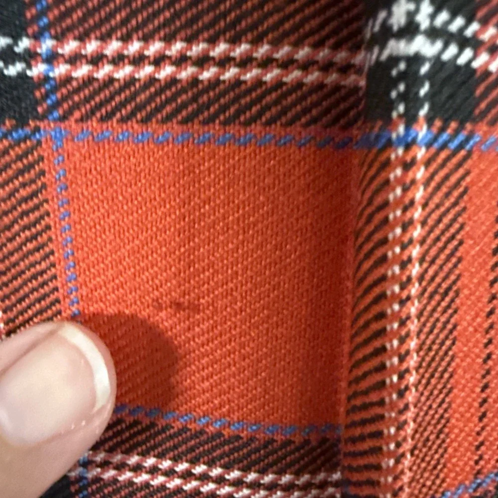VTG Plaid Wrap Skirt SZ 8‎ Red 90s Academia Tartan Heritage Union Made Gold - Picture 15 of 15